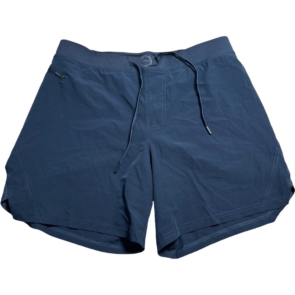 Hylete Quad-Cut Training Shorts Mens Large Navy Blue Good Athletic Gym Workout